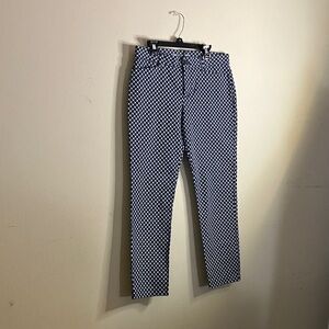 GAP Women's Navy and White Chinos